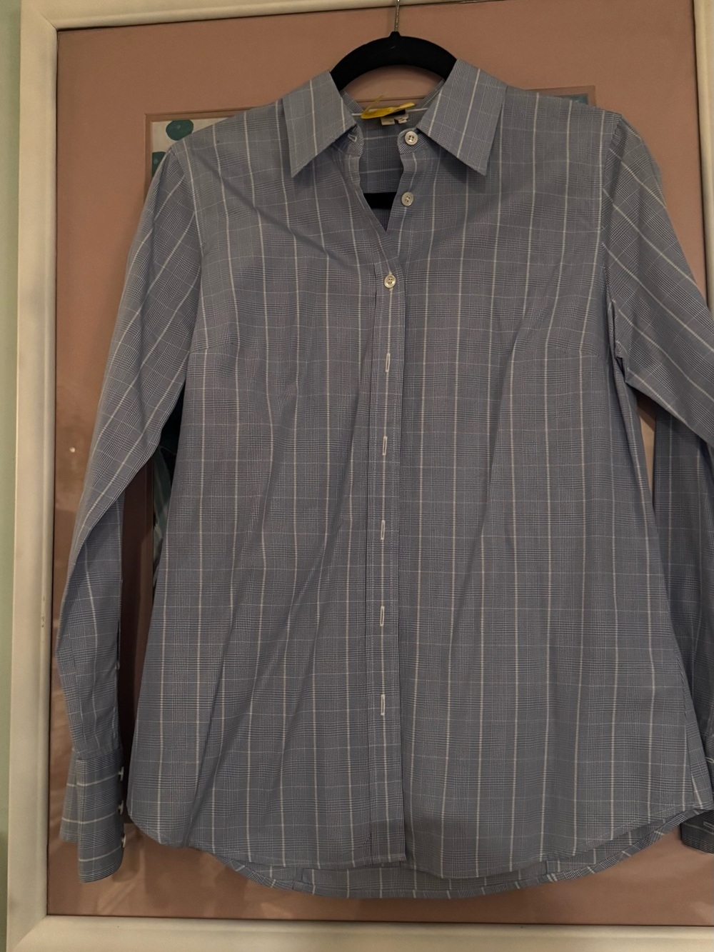 J. Crew Light Blue Windowpane Button-Down Shirt